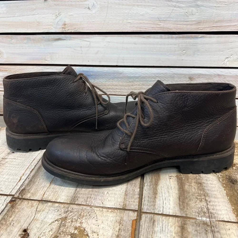 Timberland Black Leather Chukka Boots A2ETJ Casual Work Waterproof Mens 9.5